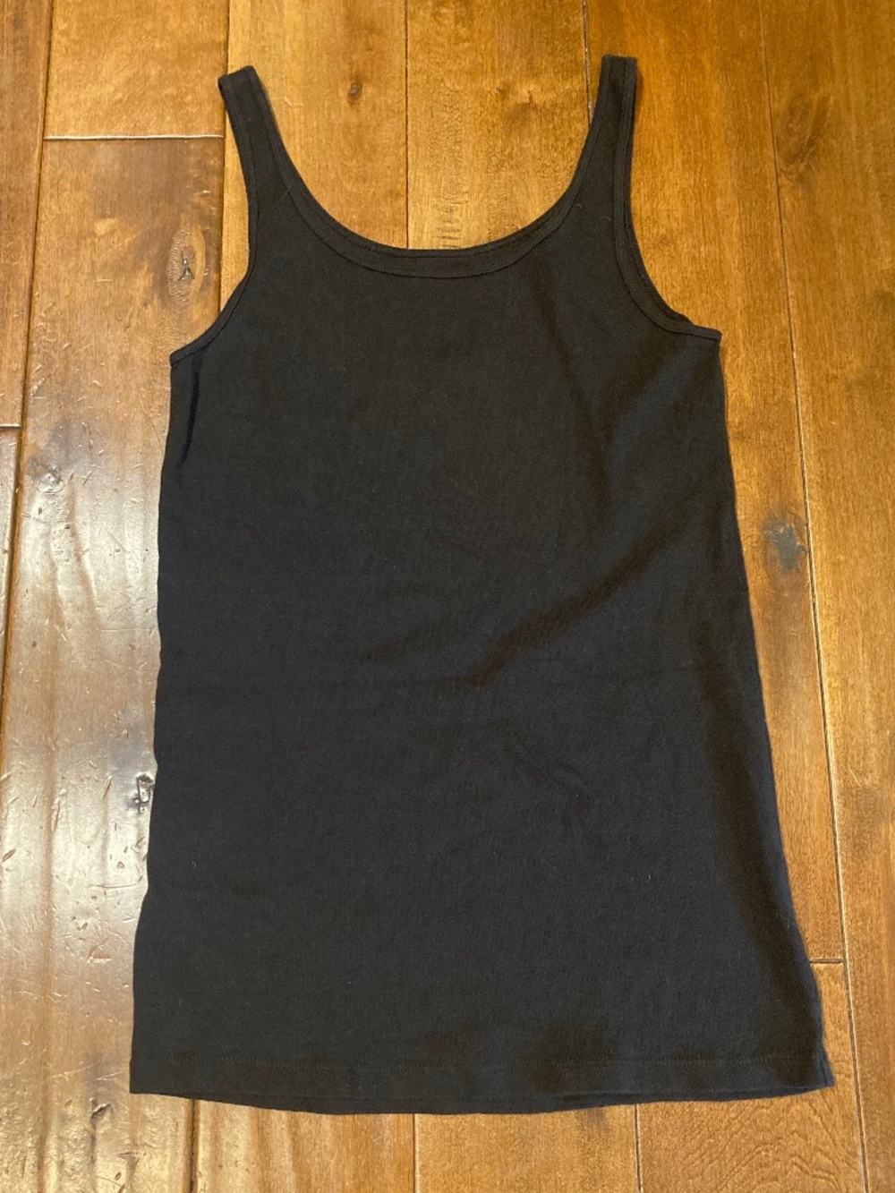 Eileen Fisher 100% organic cotton black tank